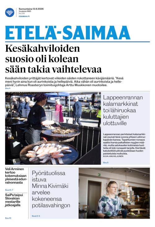 Etelä-Saimaa 13.9.2026