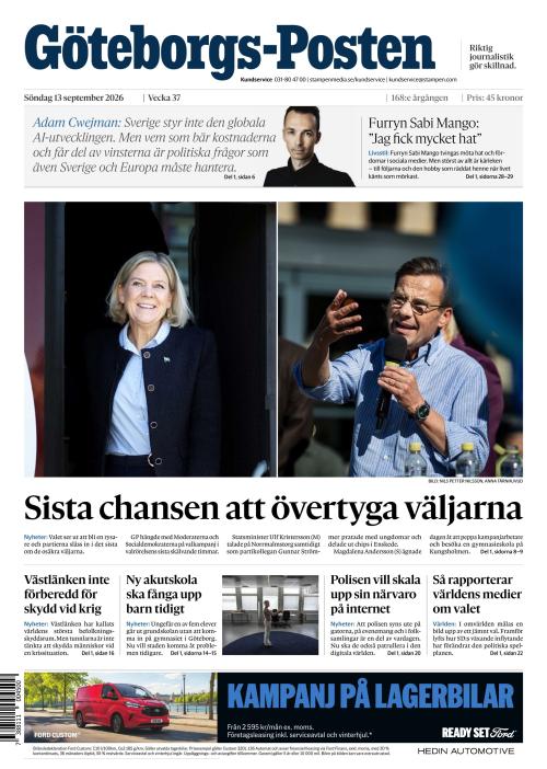 Göteborgs-Posten 13.9.2026