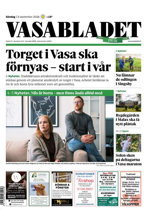 Vasabladet 13.9.2026