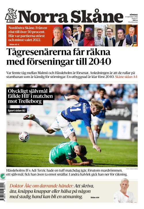 Norra Skåne 13.9.2026