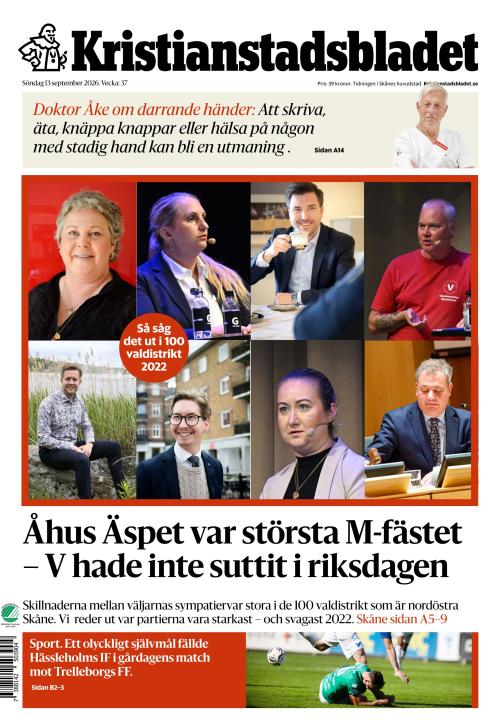 Kristianstadsbladet 13.9.2026