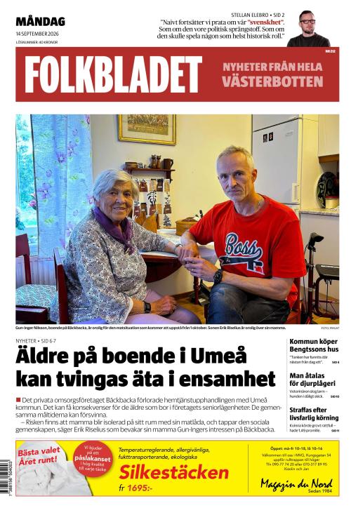 Folkbladet (Västerbotten) 14.9.2026