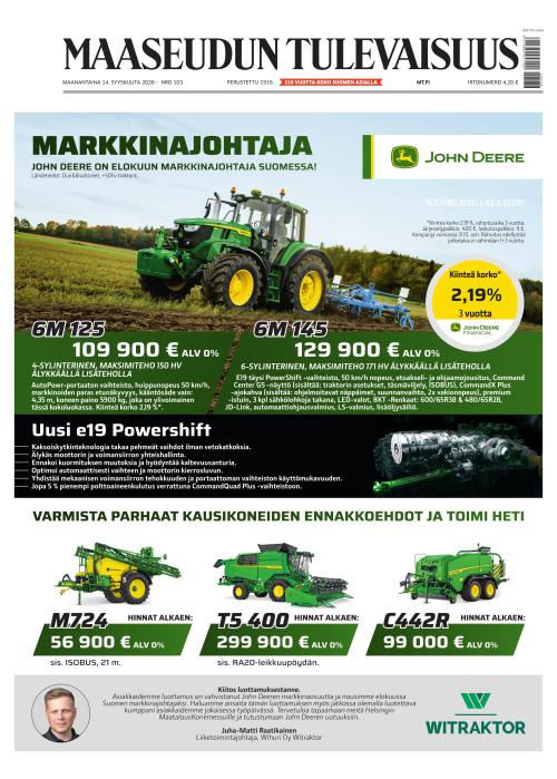 Maaseudun Tulevaisuus 14.9.2026