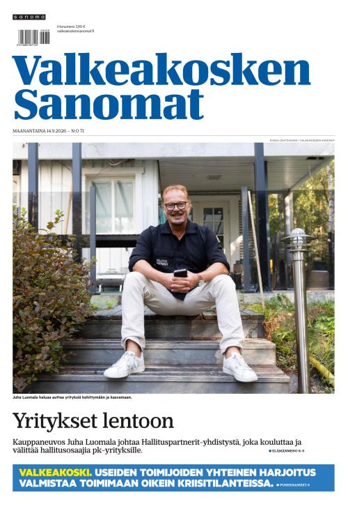 Valkeakosken Sanomat 14.9.2026