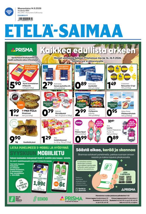 Etelä-Saimaa 14.9.2026