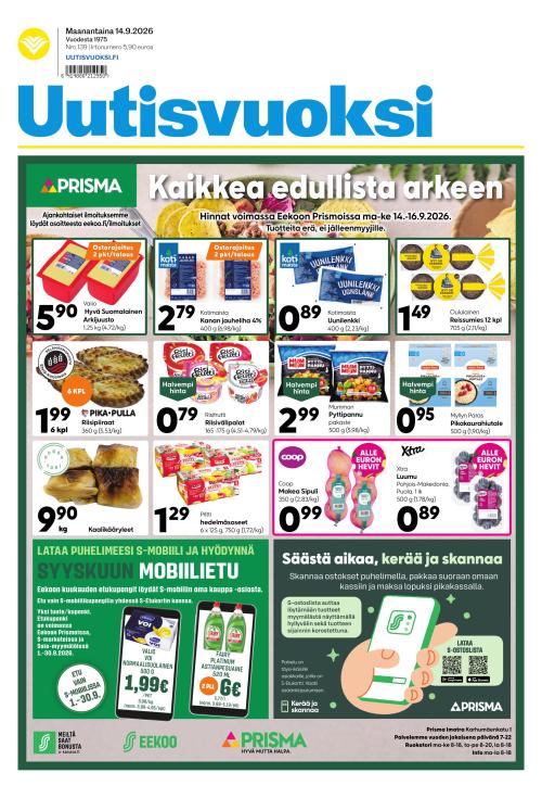 Uutisvuoksi 14.9.2026