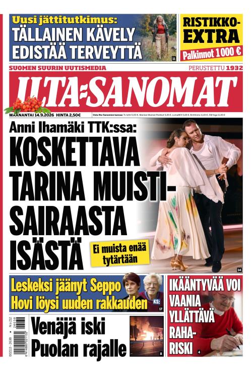 Ilta-Sanomat 14.9.2026
