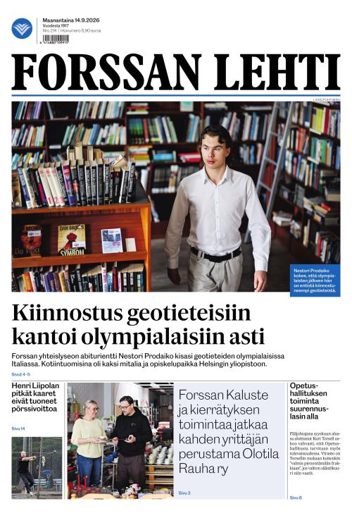 Forssan Lehti 14.9.2026