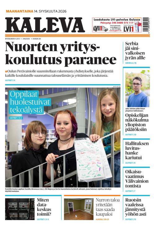 Kaleva 14.9.2026