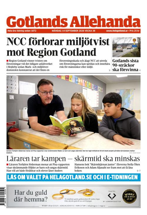 Gotlands Allehanda 14.9.2026