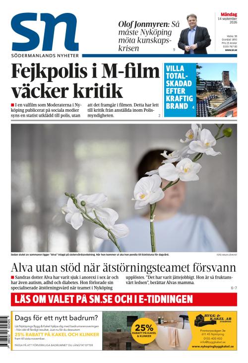 Södermanlands Nyheter 14.9.2026