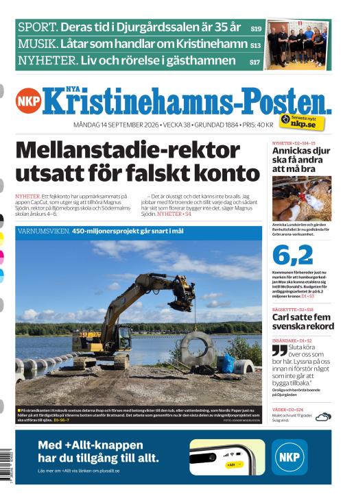Nya Kristinehamns-Posten 14.9.2026