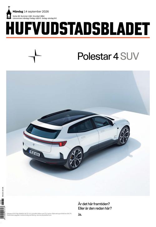 Hufvudstadsbladet 14.9.2026