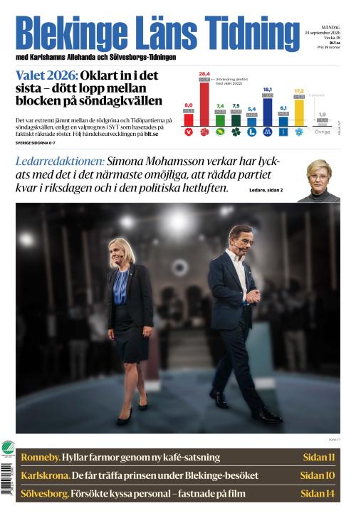 Blekinge Läns Tidning 14.9.2026
