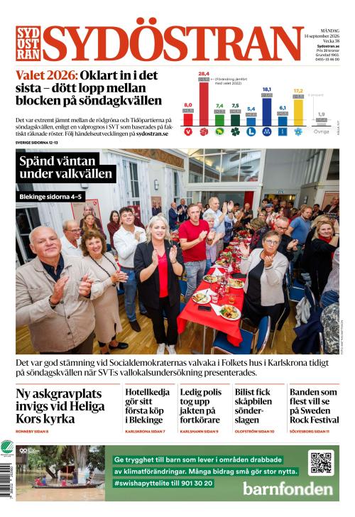 Sydöstran 14.9.2026
