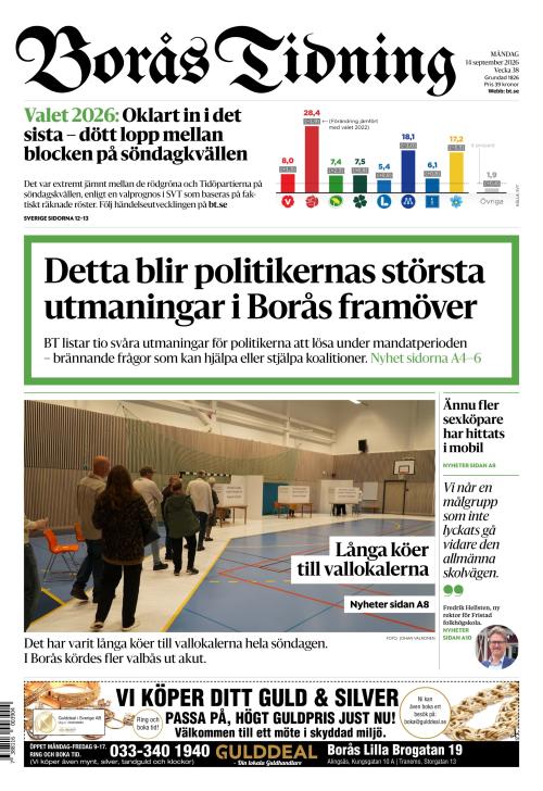 Borås Tidning 14.9.2026