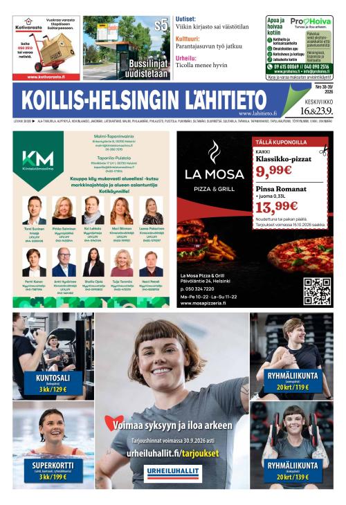 Koillis-Helsingin lähitieto 16.9.2026
