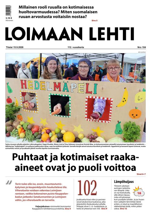 Loimaan Lehti 15.9.2026
