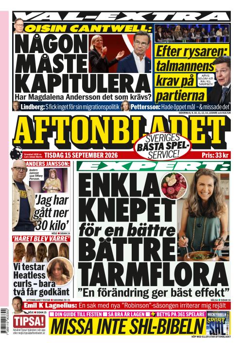 Aftonbladet 15.9.2026