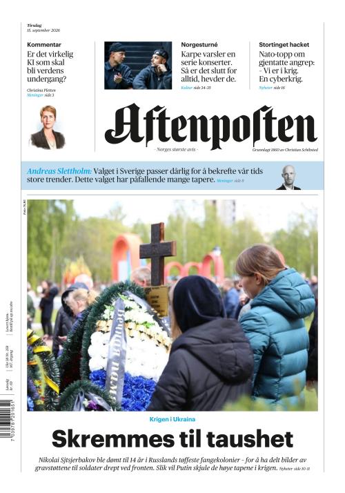 Aftenposten 15.9.2026