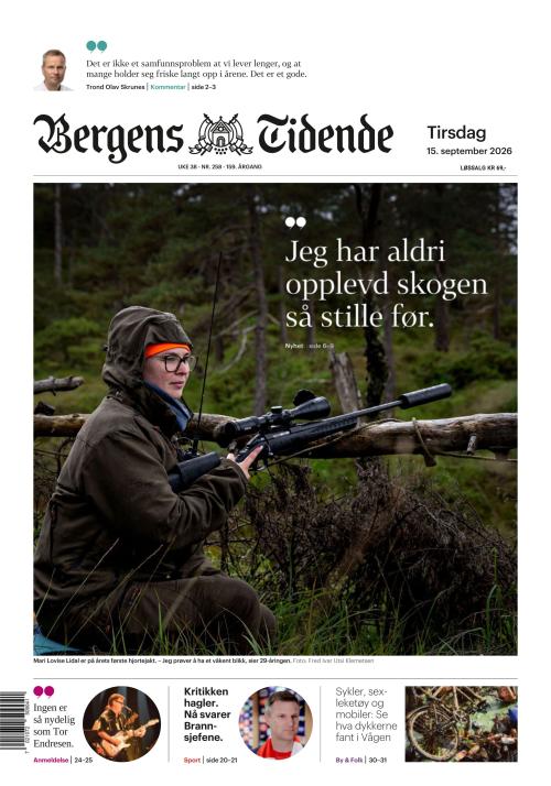 Bergens Tidende 15.9.2026