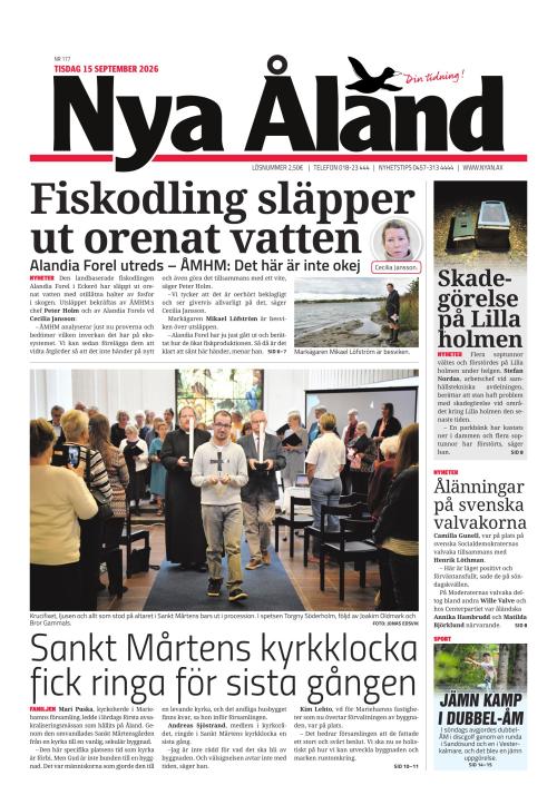 Nya Åland 15.9.2026