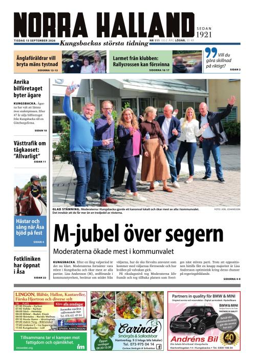 Norra Halland 15.9.2026