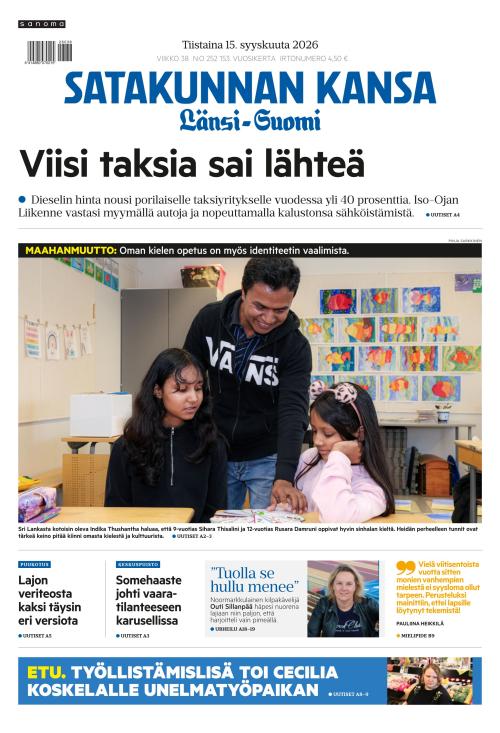 Satakunnan Kansa Länsi-Suomi 15.9.2026