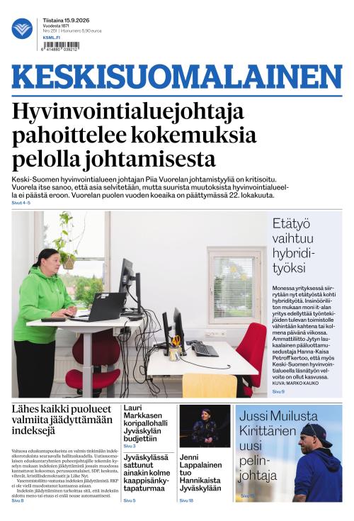 Keskisuomalainen 15.9.2026