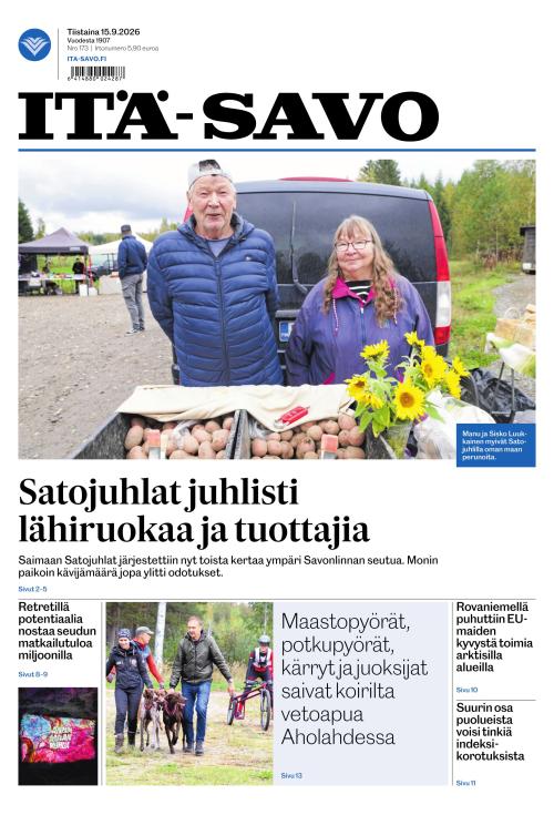 Itä-Savo 15.9.2026