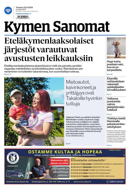 Kymen Sanomat 15.9.2026