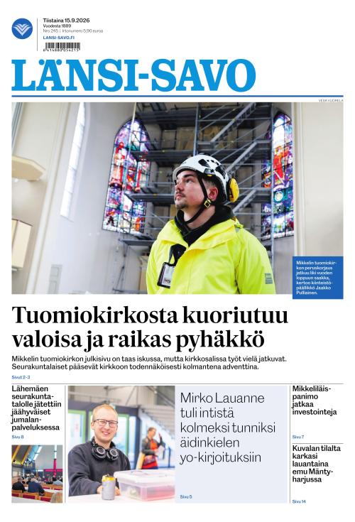 Länsi-Savo 15.9.2026