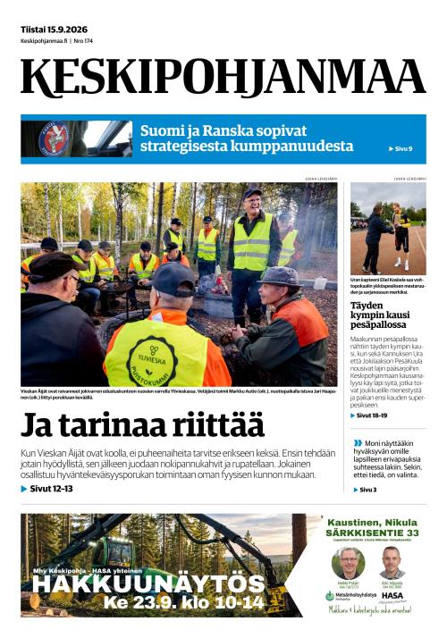 Keskipohjanmaa 15.9.2026