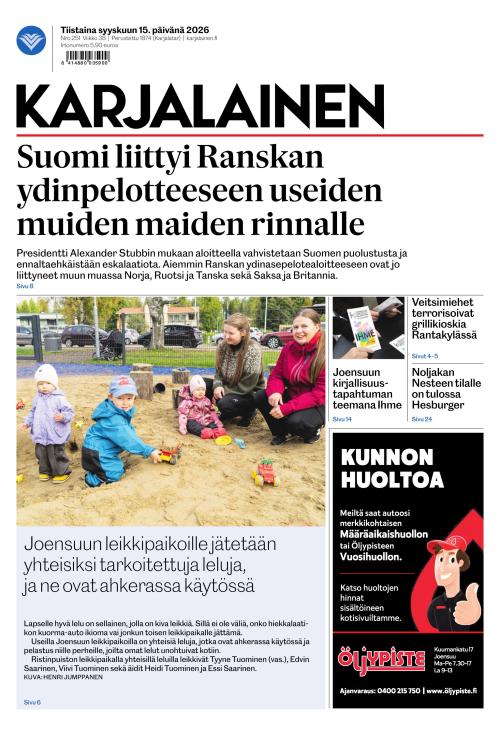 Karjalainen 15.9.2026