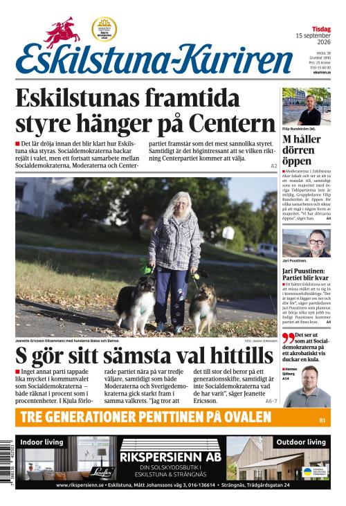 Eskilstuna-Kuriren 15.9.2026