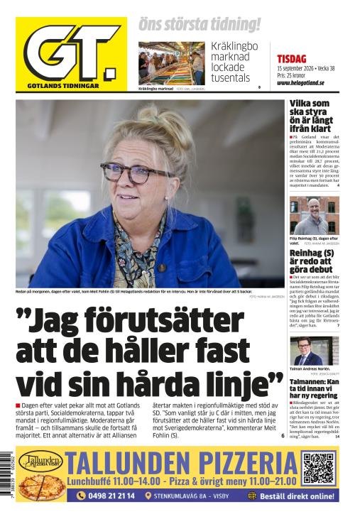 Gotlands Tidningar 15.9.2026