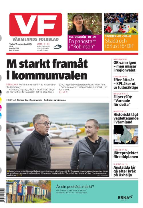 Värmlands Folkblad 15.9.2026