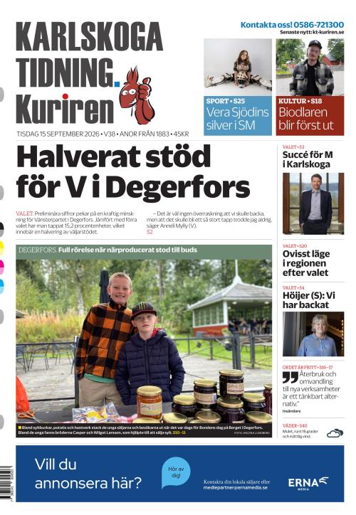 Karlskoga Tidning-Kuriren 15.9.2026