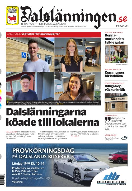Dalslänningen 15.9.2026