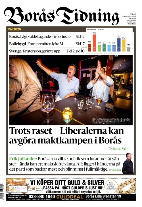 Borås Tidning 15.9.2026