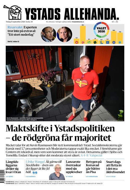 Ystads Allehanda 15.9.2026
