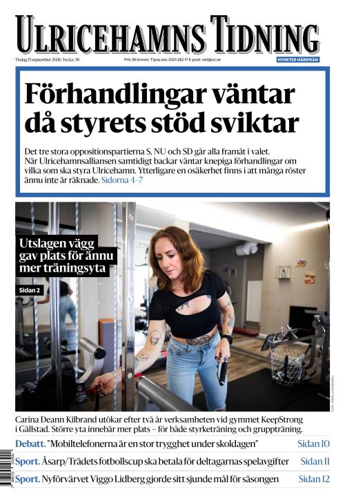 Ulricehamns Tidning 15.9.2026