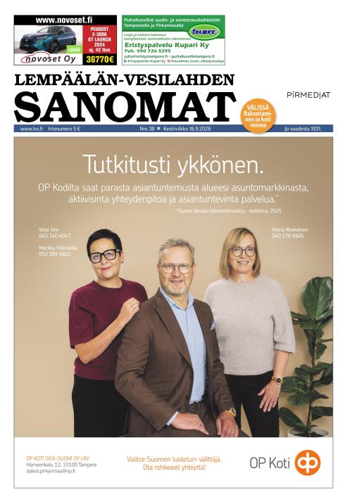 Lempäälän-Vesilahden Sanomat 16.9.2026