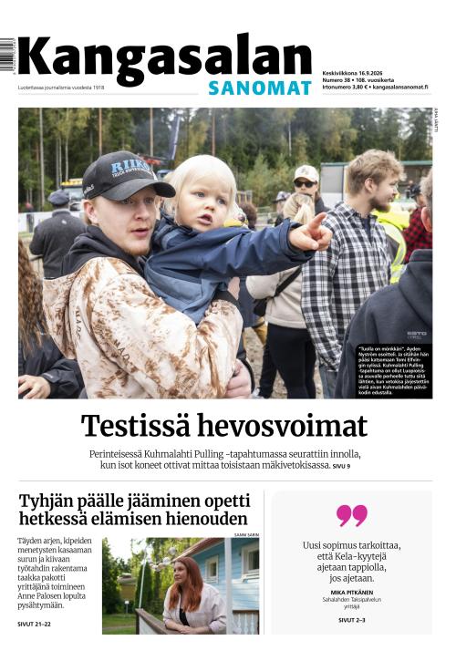 Kangasalan Sanomat 16.9.2026