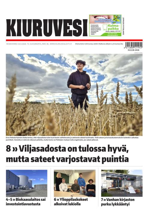 Kiuruvesi-lehti 16.9.2026
