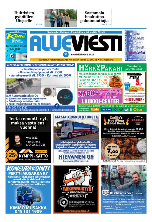 Alueviesti 16.9.2026