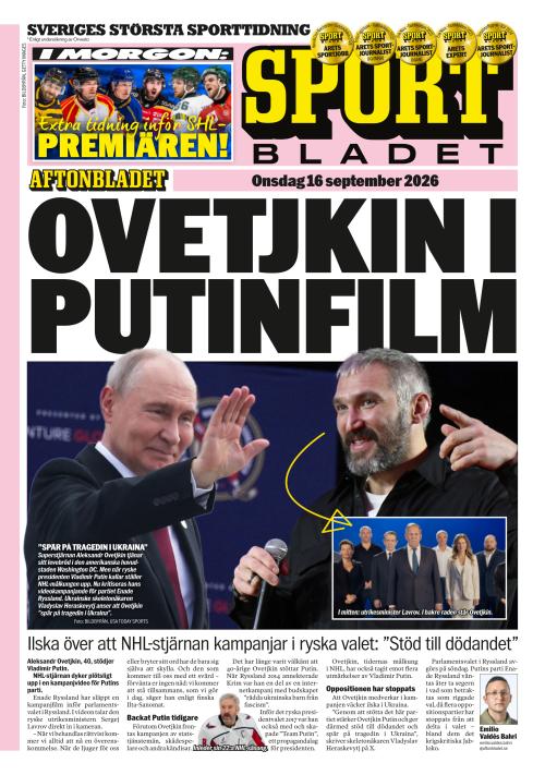 Aftonbladet Sportbladet 16.9.2026