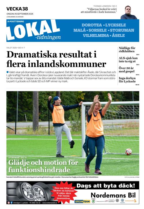 Lokaltidningen 16.9.2026