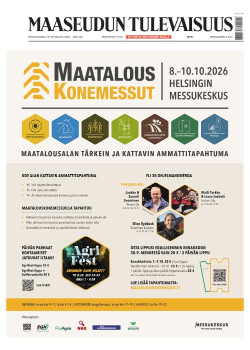 Maaseudun Tulevaisuus 16.9.2026