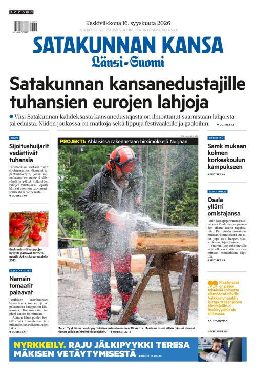 Satakunnan Kansa Länsi-Suomi 16.9.2026